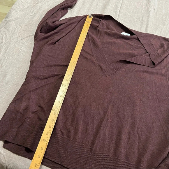 14th and Union NWT for Nordstrom two way sweater Plus size 3x Dark Red/Purple - Picture 11 of 11
